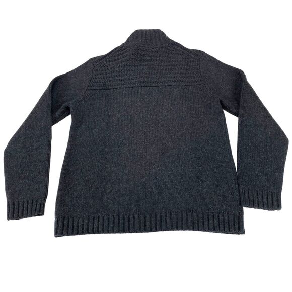 Ted Baker London Sweater Men’s Size 4 L Gray Knit Cotton Long Sleeve Mock Neck - Picture 2 of 12